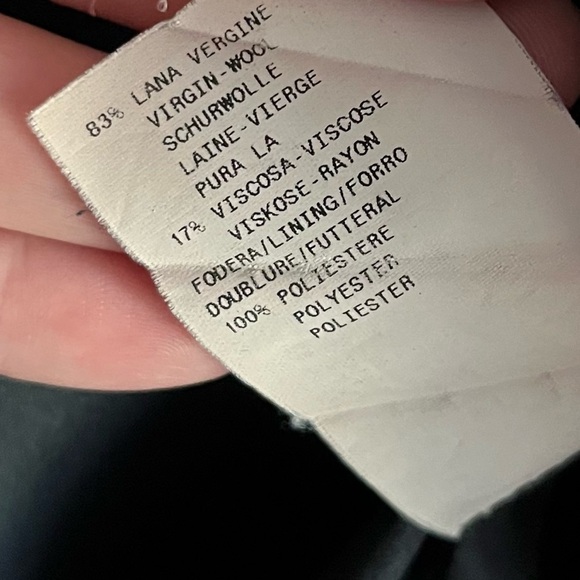 Armani Collezioni • Dark Navy Patterned Wool Blazer - Picture 7 of 7